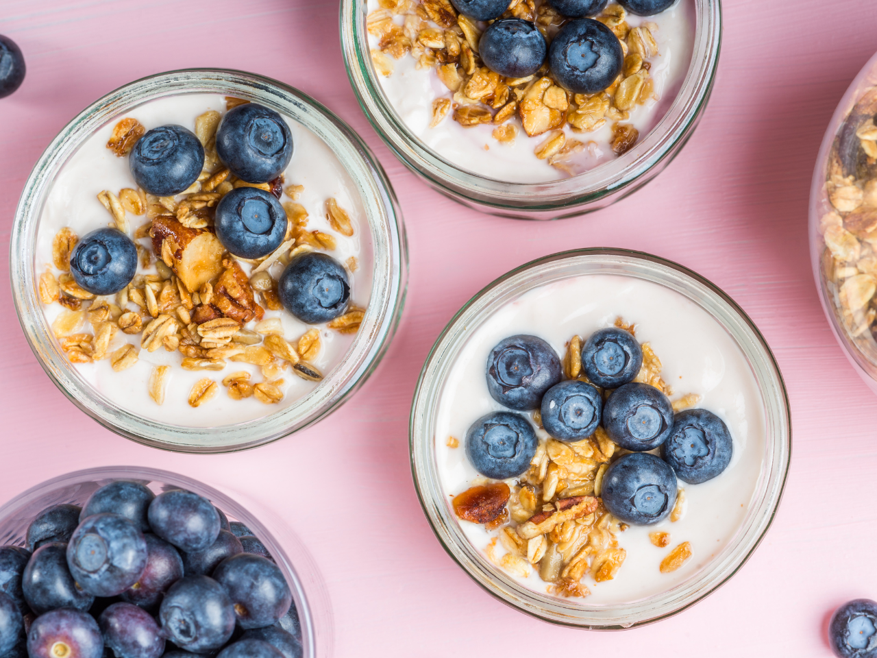 Creamy vanilla yogurt served with homemade granola & seasonal fruit